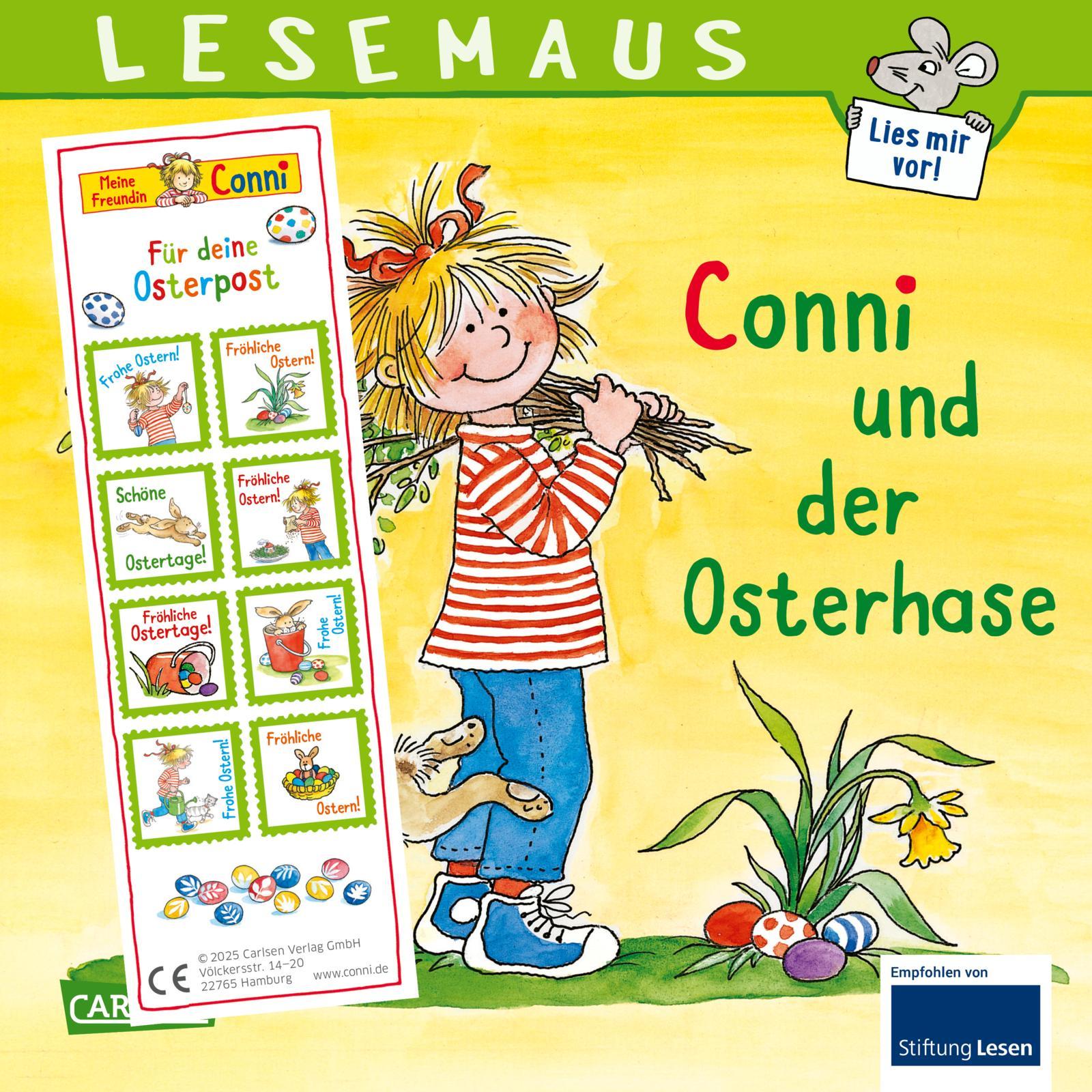 Cover: 9783551084859 | LESEMAUS 77: Conni und der Osterhase | Liane Schneider | Taschenbuch