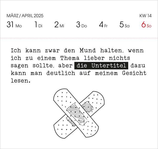 Bild: 9783731876823 | Visual Words 2025 | Verlag Korsch | Kalender | 54 S. | Deutsch | 2025