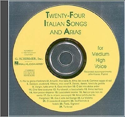 Cover: 9780793581009 | 24 Italian Songs &amp; Arias - CD | Various | Audio-CD | Vocal Collection