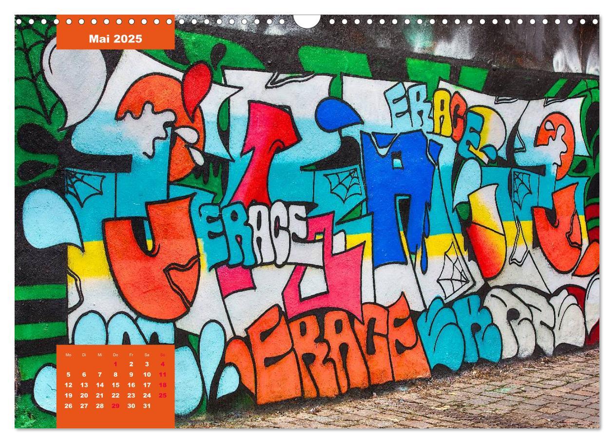 Bild: 9783435740277 | Graffiti (Wandkalender 2025 DIN A3 quer), CALVENDO Monatskalender