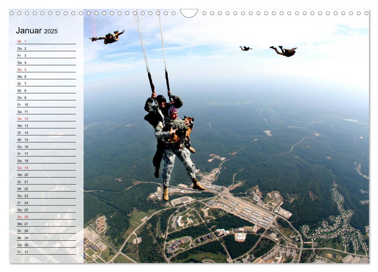 Bild: 9783435547494 | Fallschirmspringer. Absprung der U.S. Navy Seals (Wandkalender 2025...