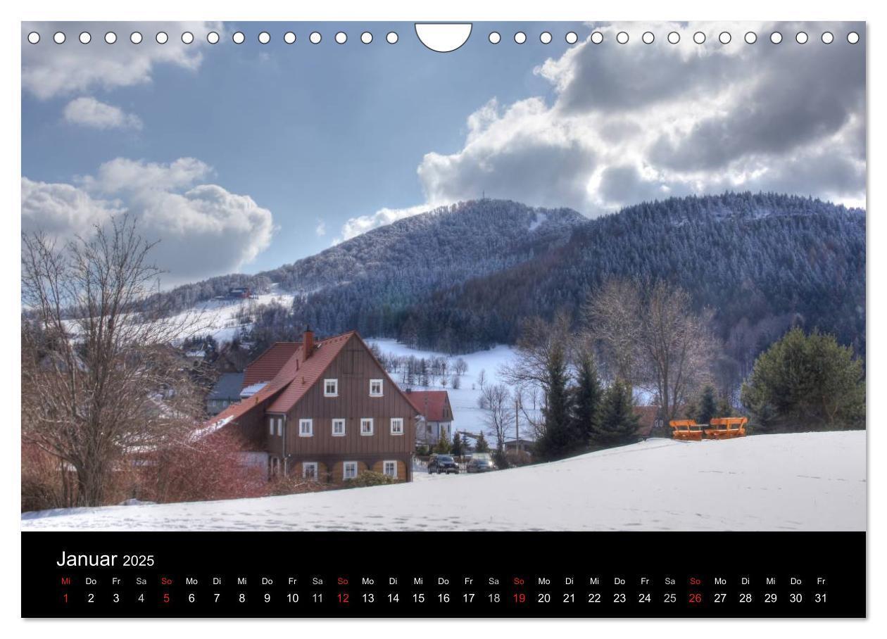 Bild: 9783435676354 | Oberlausitz - Land der Umgebindehäuser (Wandkalender 2025 DIN A4...