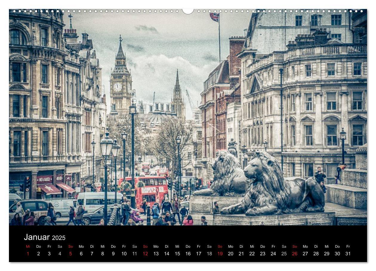 Bild: 9783435479191 | London an der Themse (hochwertiger Premium Wandkalender 2025 DIN A2...