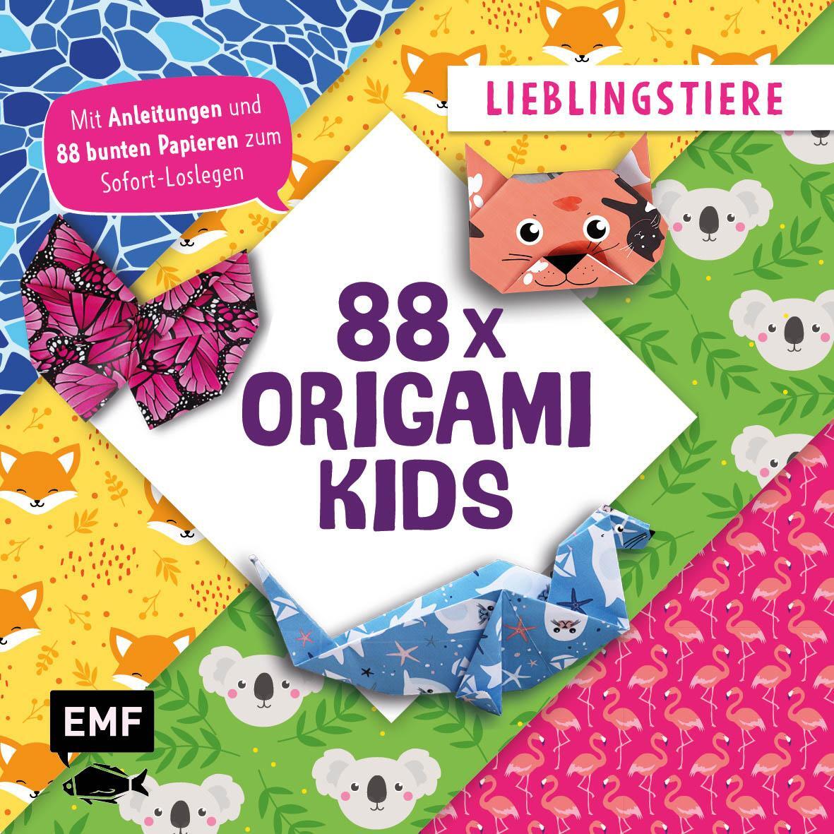 Cover: 9783745923377 | 88 x Origami Kids - Lieblingstiere | Taschenbuch | 208 S. | Deutsch