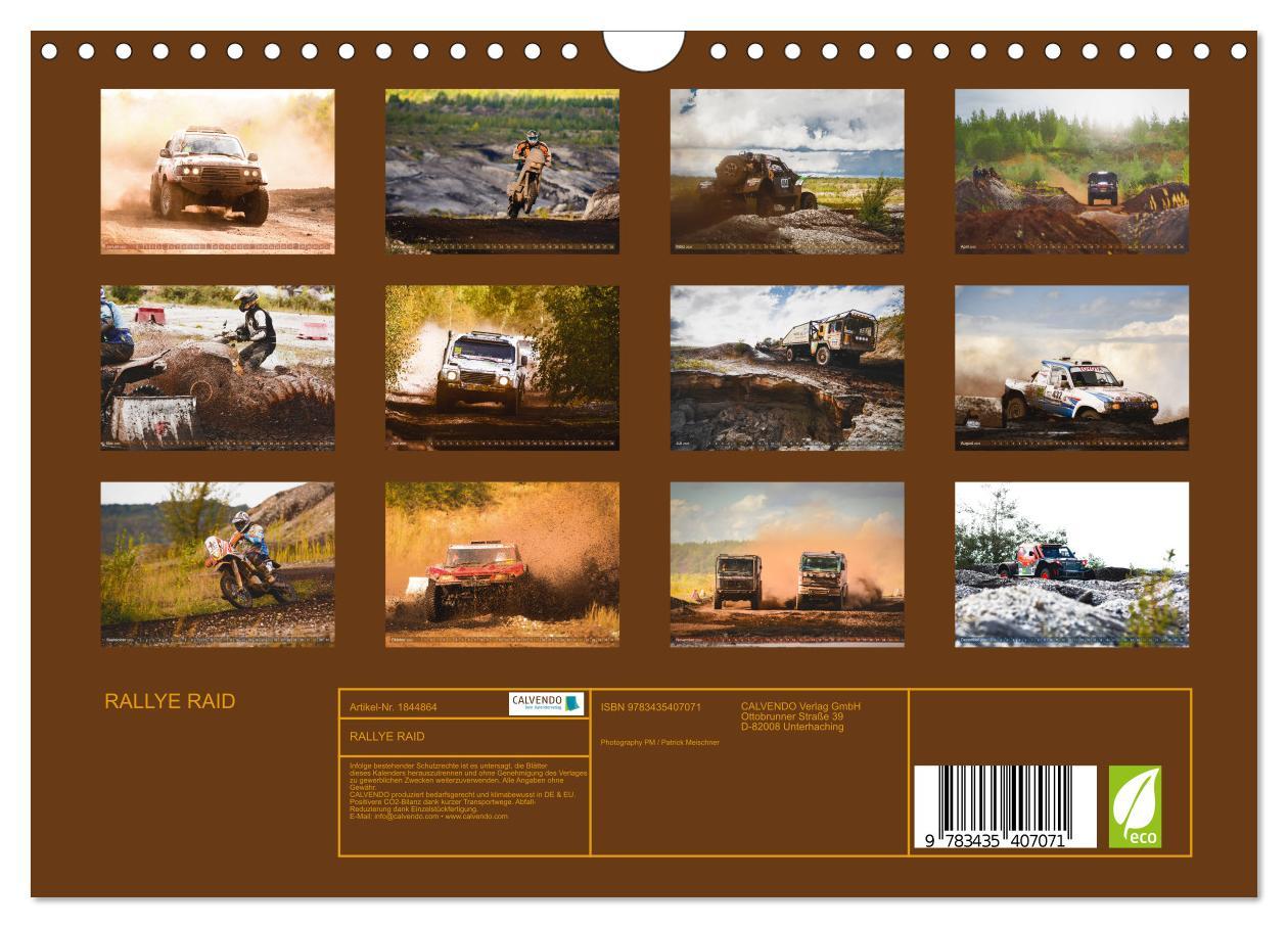 Bild: 9783435407071 | RALLYE RAID (Wandkalender 2025 DIN A4 quer), CALVENDO Monatskalender