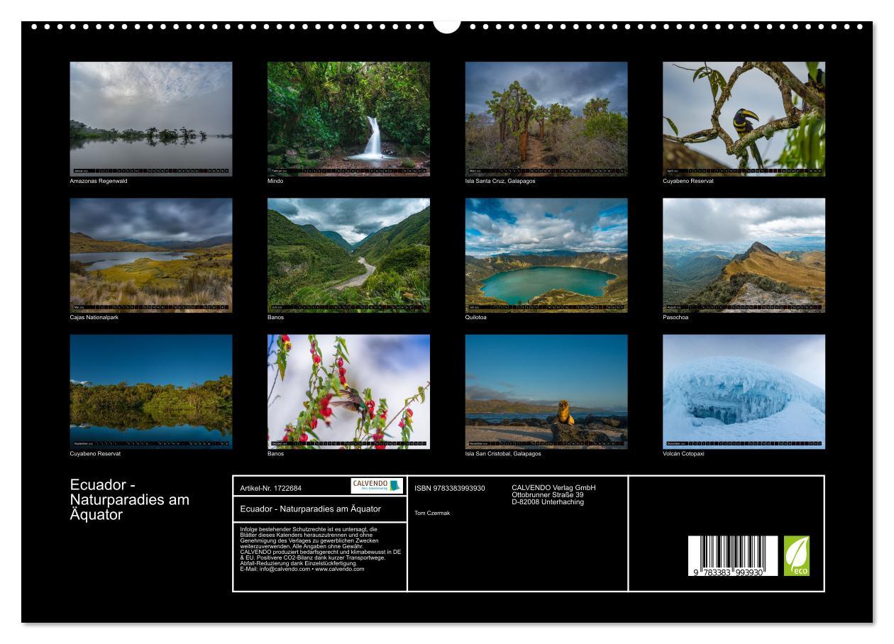 Bild: 9783383993930 | Ecuador - Naturparadies am Äquator (Wandkalender 2025 DIN A2 quer),...