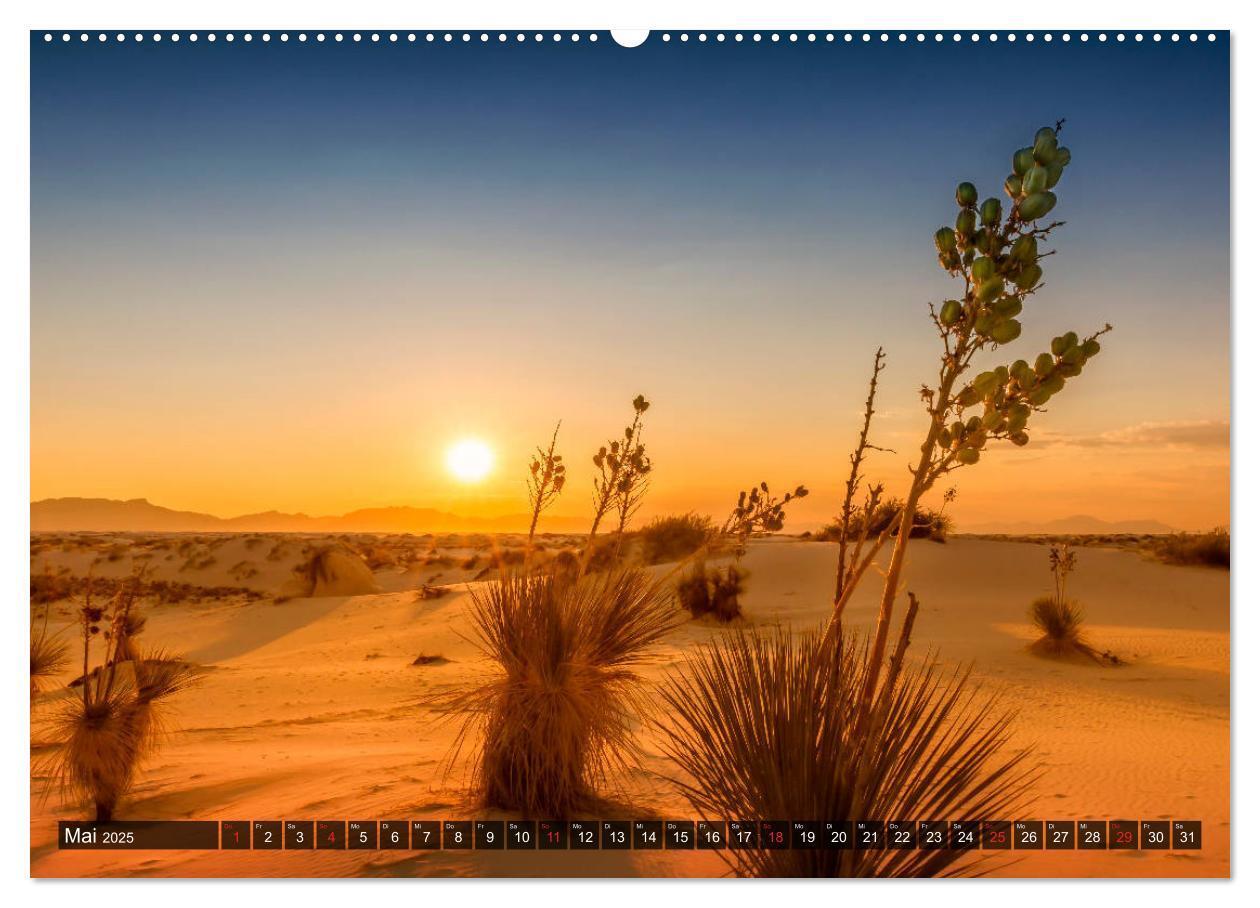 Bild: 9783435209835 | WHITE SANDS Die weiße Wüste in New Mexico (Wandkalender 2025 DIN A2...