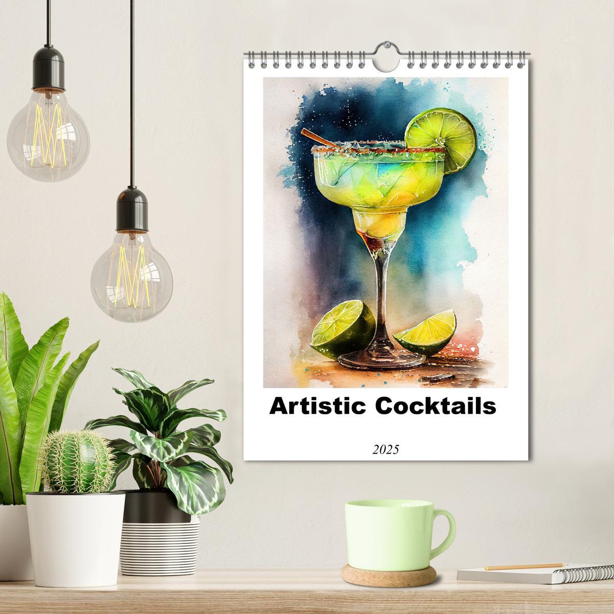 Bild: 9781325998920 | Artistic cocktails (Wall Calendar 2025 DIN A4 portrait), CALVENDO...