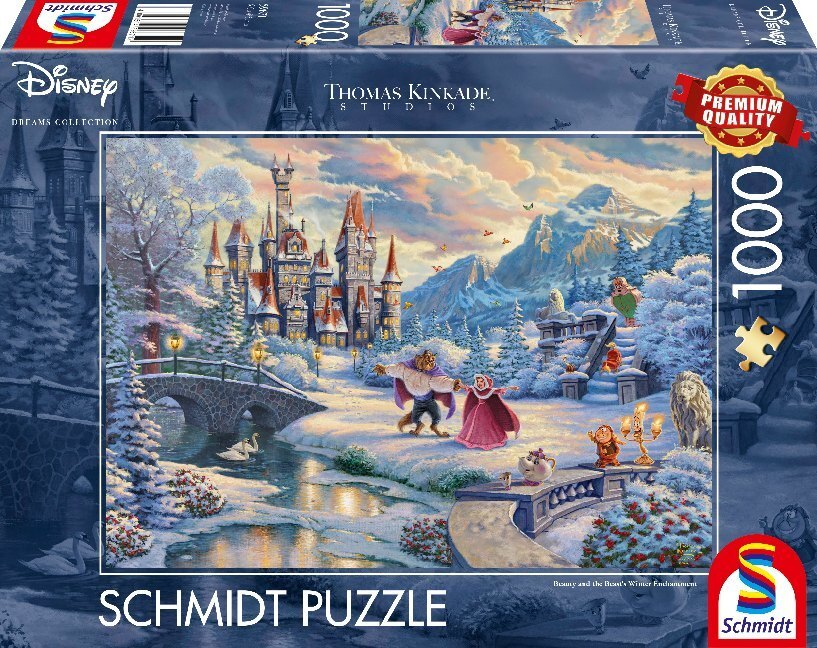 Cover: 4001504596712 | Disney, Die Schöne und das Biest, Wintertraum (Puzzle) | Kinkade