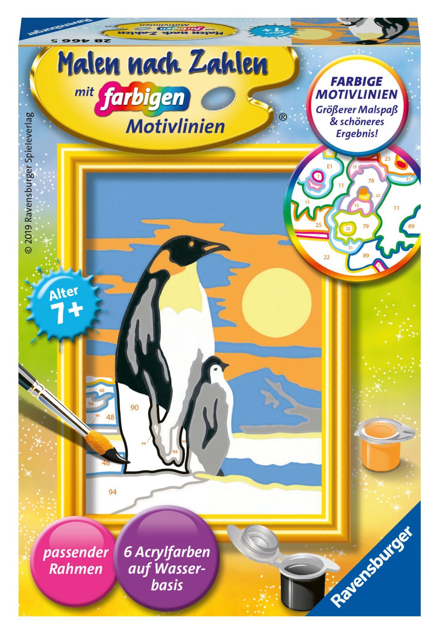 Cover: 4005556284665 | Süße Pinguine - Mal-Set | Spiel | CreArt Malen nach Zahlen | 28466