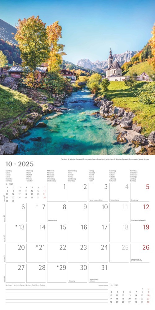 Bild: 4251732340926 | Alpha Edition - Alpen 2025 Broschürenkalender, 30x30cm,...