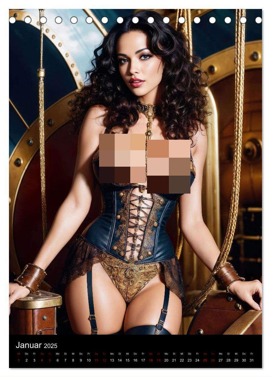 Bild: 9783383761539 | Sexy Steampunk (Tischkalender 2025 DIN A5 hoch), CALVENDO...