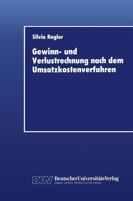 Cover: 9783824400621 | Gewinn- und Verlustrechnung nach dem Umsatzkostenverfahren | Rogler