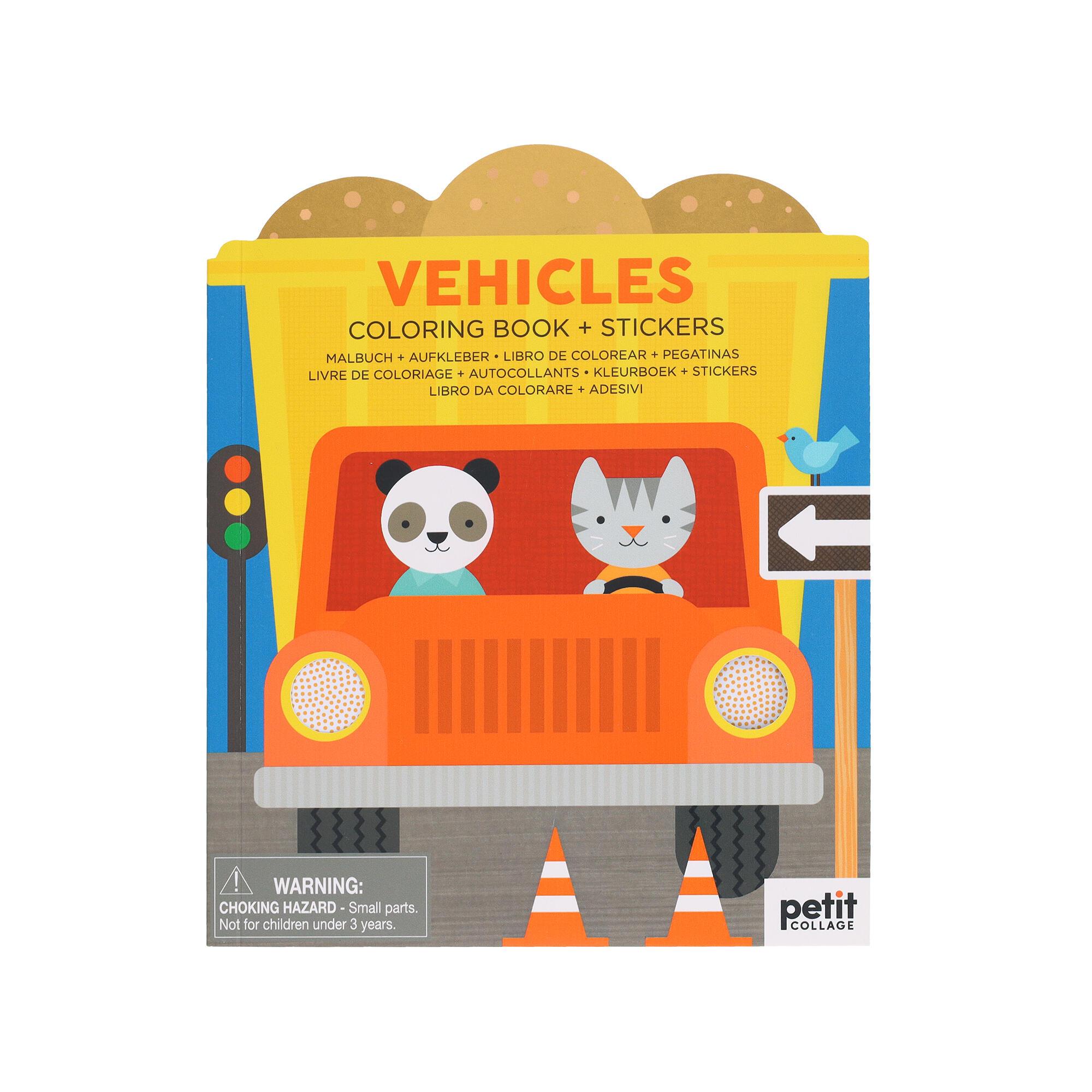 Cover: 9781797229348 | Vehicles Coloring Book + Stickers | Petit Collage | Taschenbuch | 2024