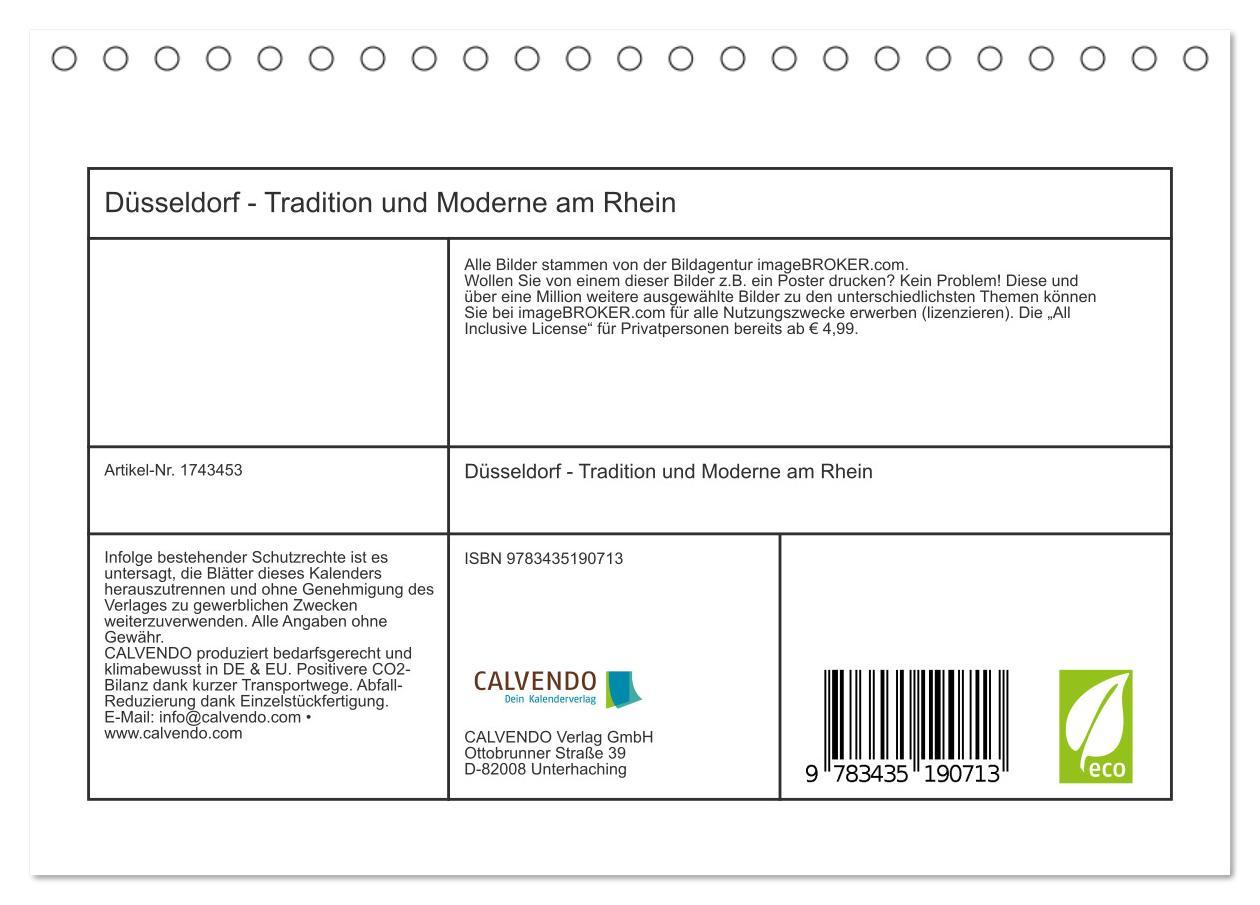 Bild: 9783435190713 | Düsseldorf - Tradition und Moderne am Rhein (Tischkalender 2025 DIN...