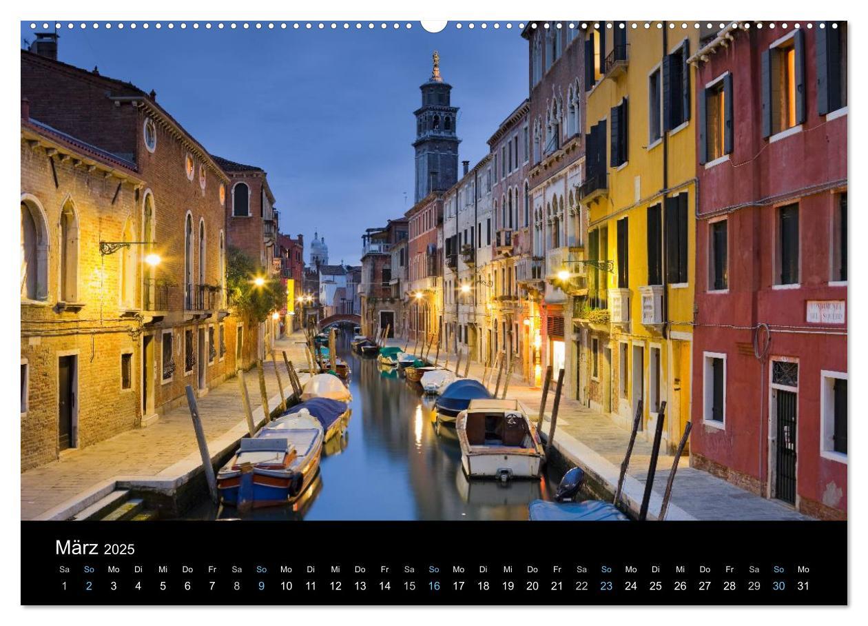 Bild: 9783435555116 | Venedig bei Nacht 2025 (hochwertiger Premium Wandkalender 2025 DIN...