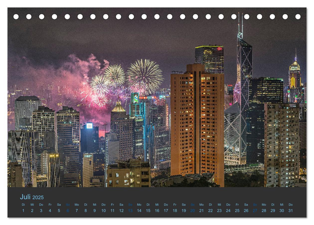 Bild: 9783435385874 | Hong Kong - Skylines (Tischkalender 2025 DIN A5 quer), CALVENDO...