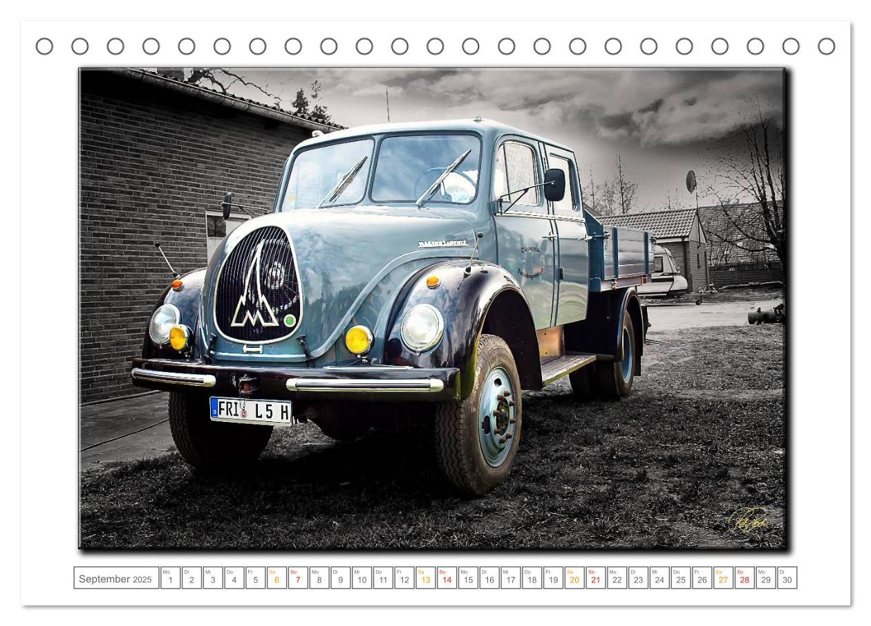 Bild: 9783435629893 | Oldtimer - nostalgische Traktoren und Lastwagen (Tischkalender 2025...