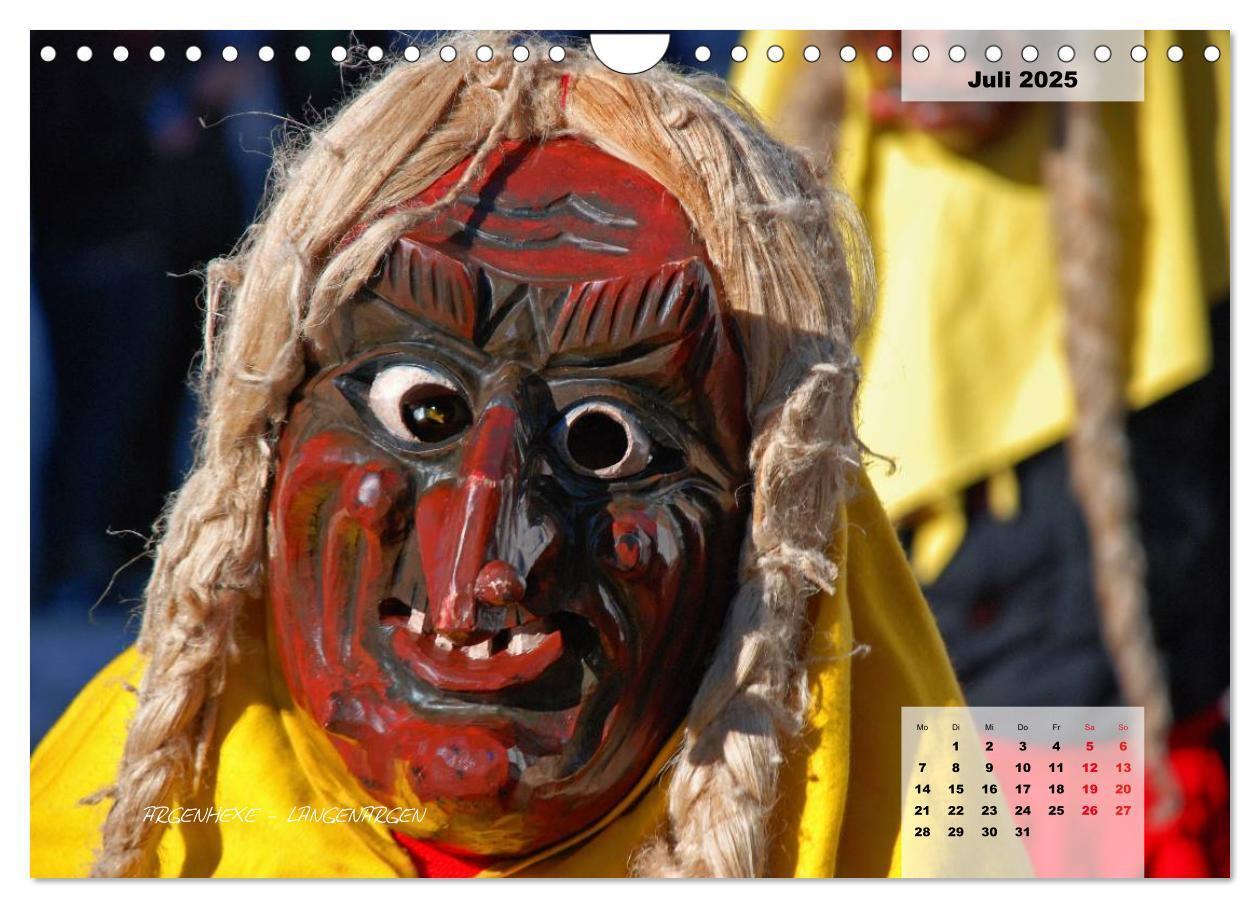 Bild: 9783435569571 | Schwäbisch alemannische Fasnet (Wandkalender 2025 DIN A4 quer),...