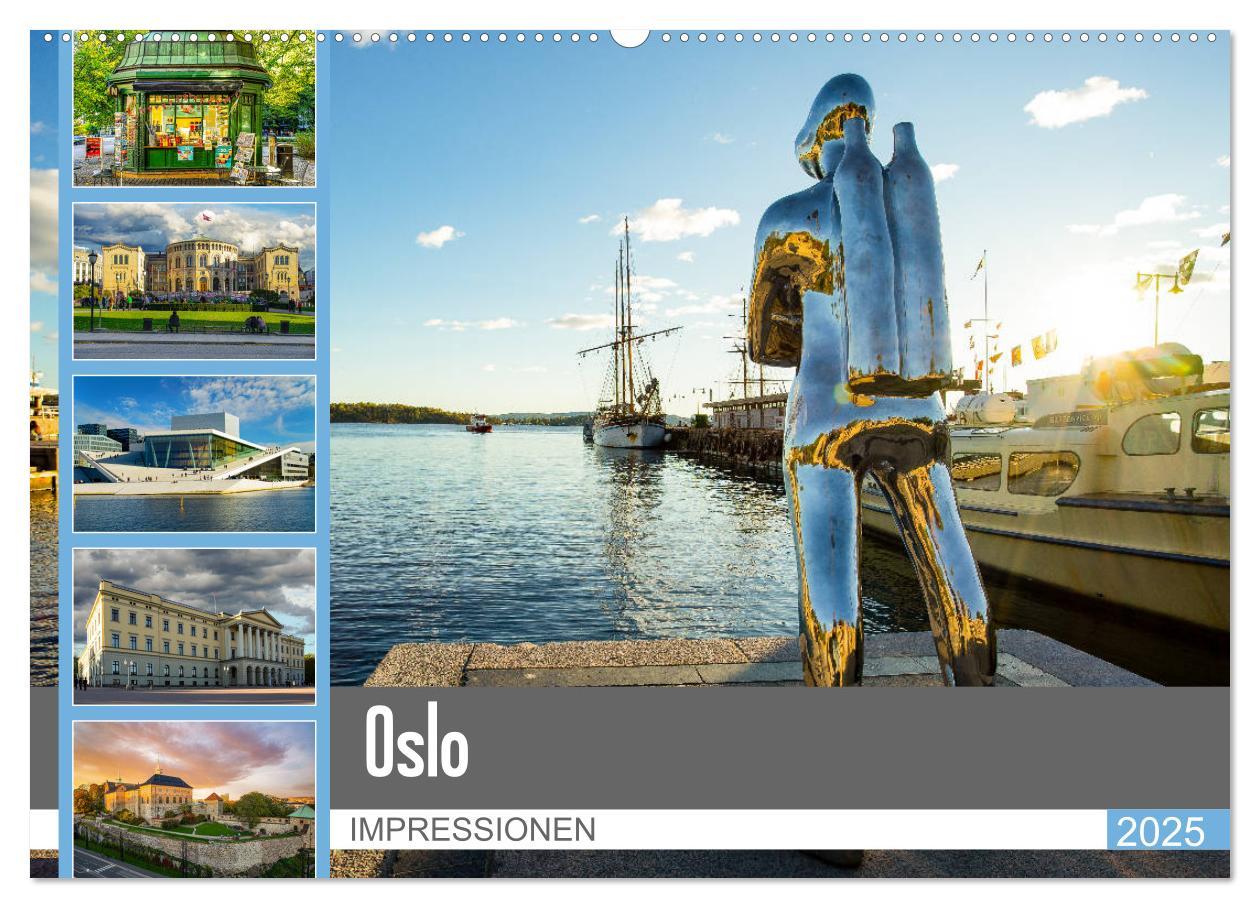 Cover: 9783435260089 | Oslo Impressionen (Wandkalender 2025 DIN A2 quer), CALVENDO...