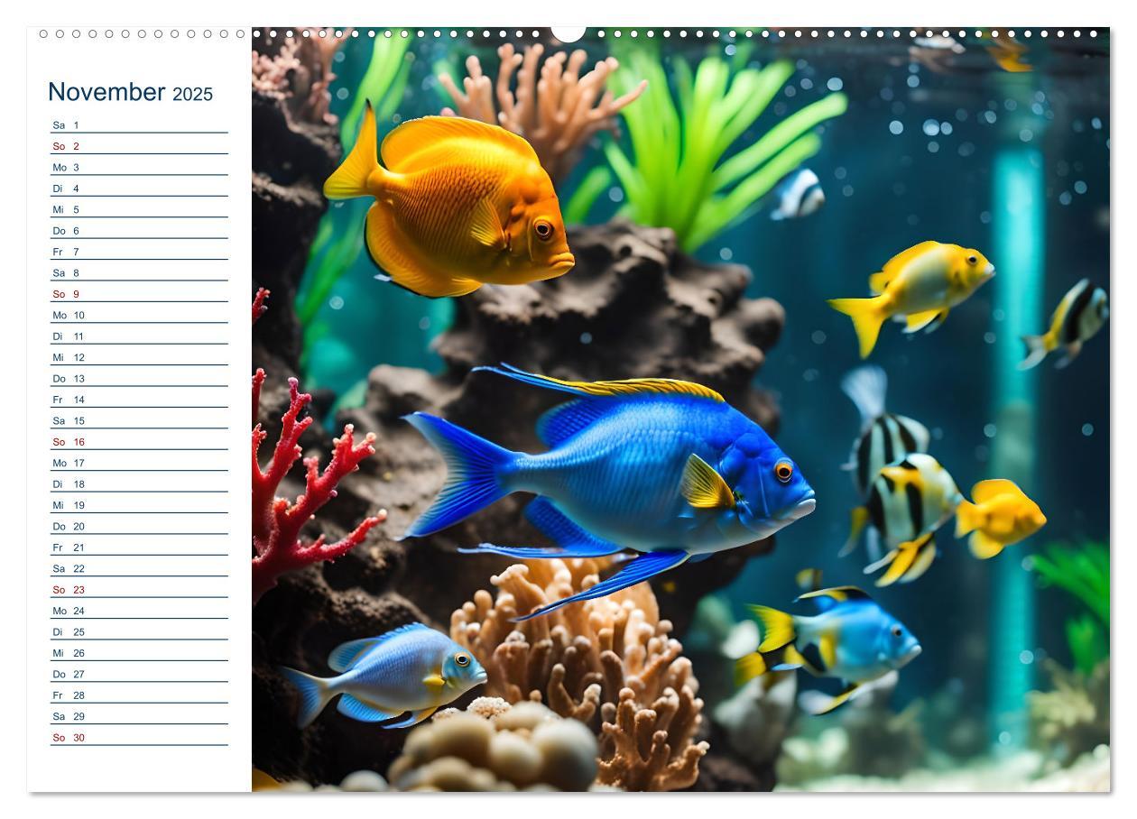 Bild: 9783457144817 | Aquarienzauber - Bunte KI Unterwasserwelten (Wandkalender 2025 DIN...