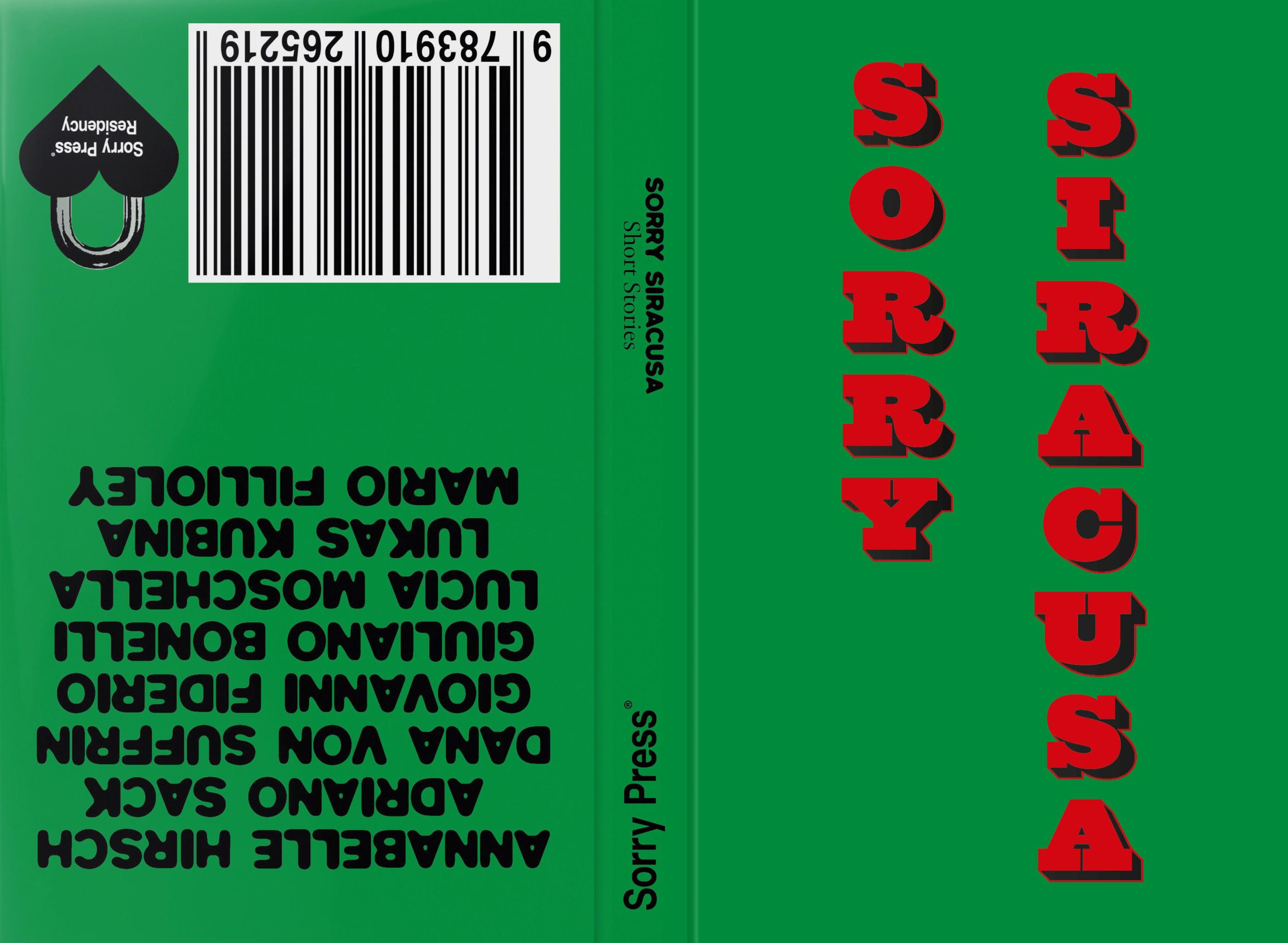 Cover: 9783910265219 | Sorry Siracusa | Short Stories | Residency Sorry Press®&amp;nbsp | Buch