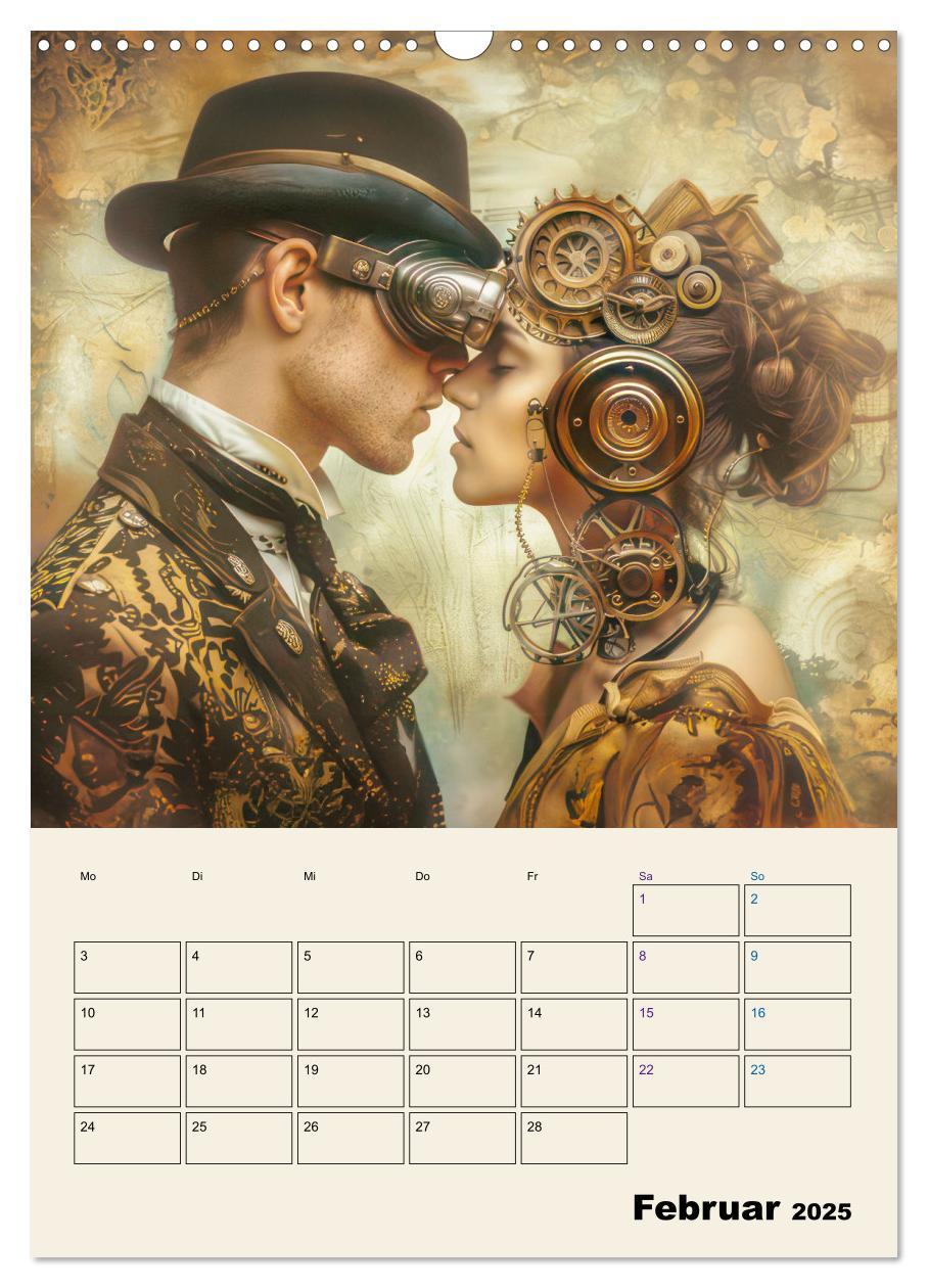 Bild: 9783457146842 | Steampunk - Mechanische Fantasiewelt (Wandkalender 2025 DIN A3...