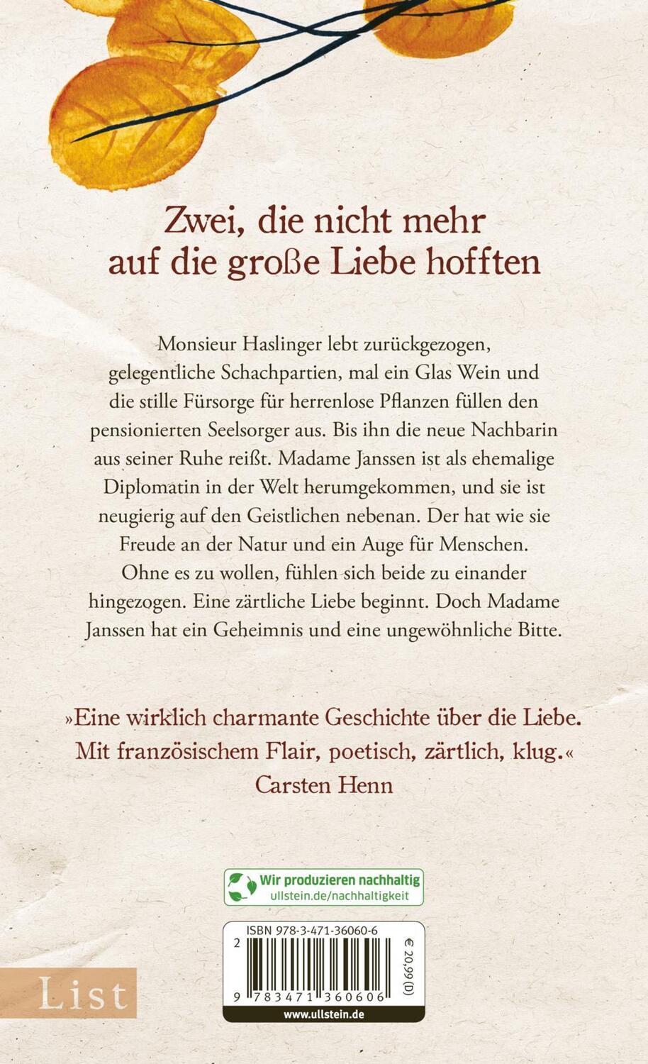 Rückseite: 9783471360606 | Der Liebende | Martin Ehrenhauser | Buch | 208 S. | Deutsch | 2023