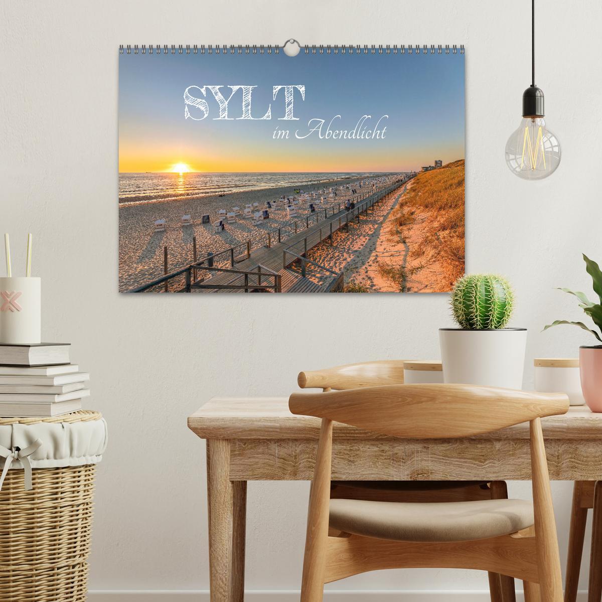 Bild: 9783383941856 | Sylt im Abendlicht (Wandkalender 2025 DIN A3 quer), CALVENDO...