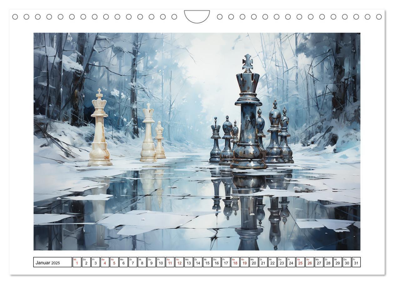 Bild: 9783383851926 | Schach Matt (Wandkalender 2025 DIN A4 quer), CALVENDO Monatskalender