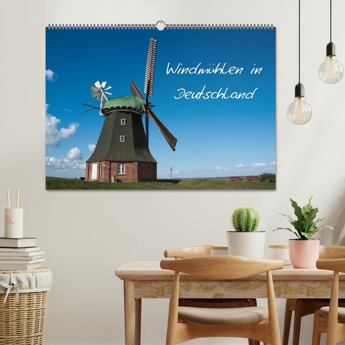 Bild: 9783435737307 | Windmühlen in Deutschland (Wandkalender 2025 DIN A2 quer), CALVENDO...