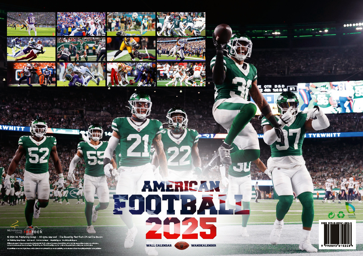 Bild: 9798893610208 | American Football Kalender 2025 | NFL Kalender | Kalender | 14 S.