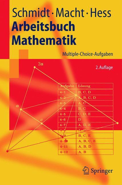 Cover: 9783540245506 | Arbeitsbuch Mathematik | Multiple-Choice-Aufgaben | Schmidt (u. a.)