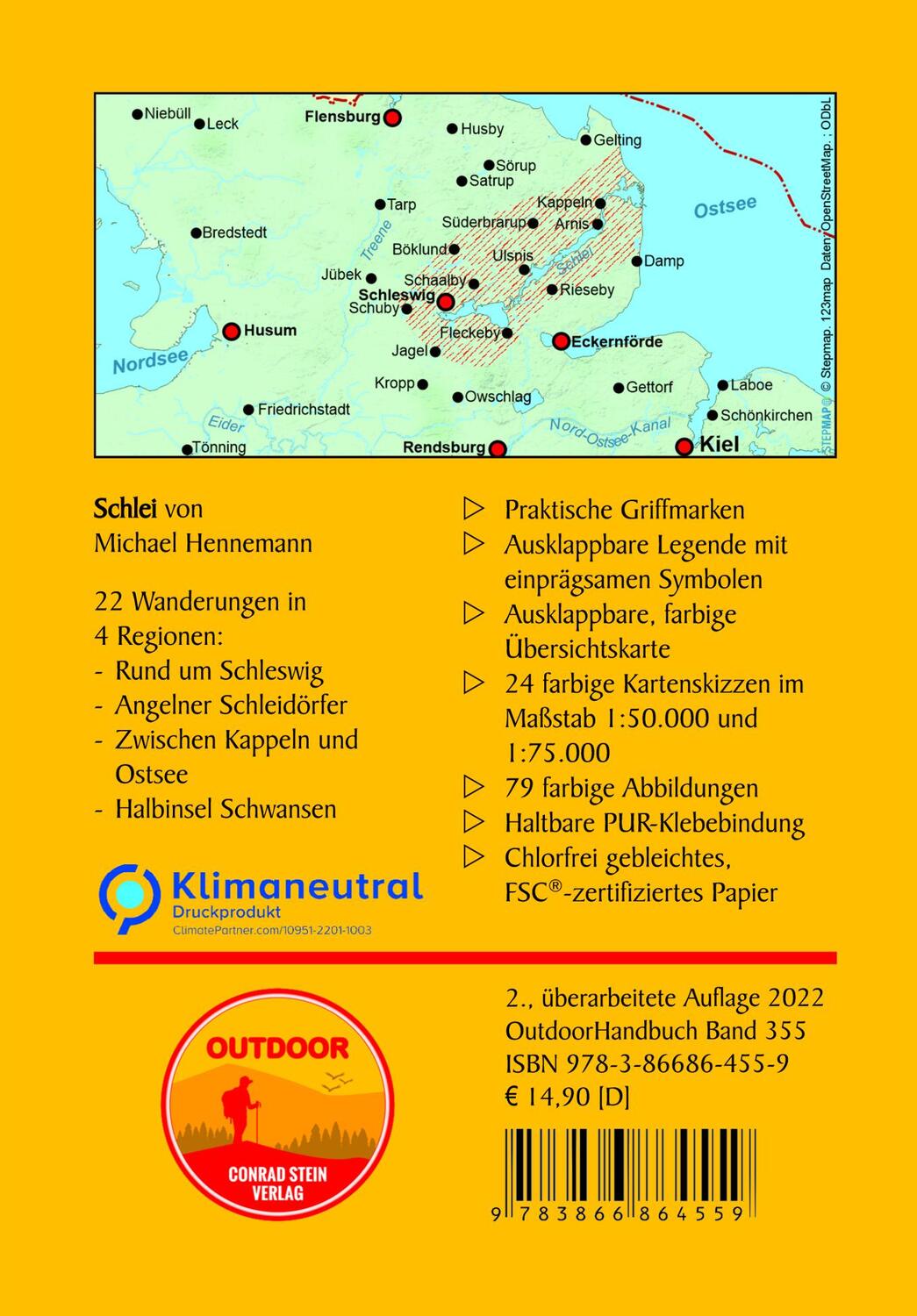 Rückseite: 9783866864559 | Schlei | 22 Touren am Ostseefjord | Michael Hennemann | Taschenbuch