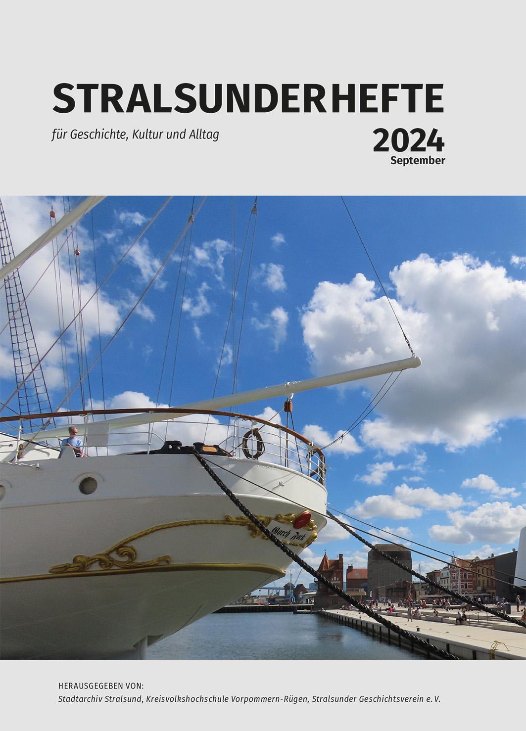 Cover: 9783939680871 | Stralsunder Hefte. | September 2024 | Stadtarchiv Stralsund (u. a.)