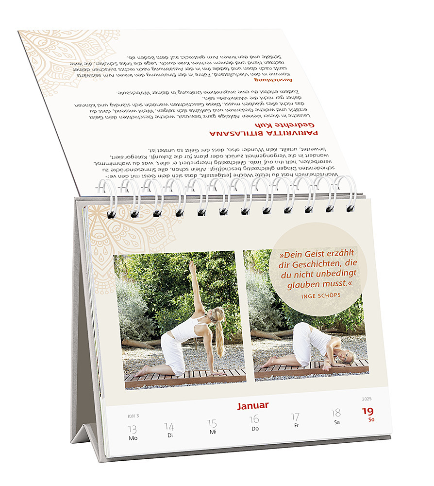 Bild: 4251693903697 | Wochenkalender 2025: Einfach Yoga | Inge Schöps | Kalender | 108 S.