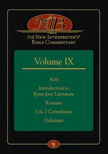 Cover: 9781426735851 | The New Interpreter's(r) Bible Commentary Volume IX | Leander E Keck