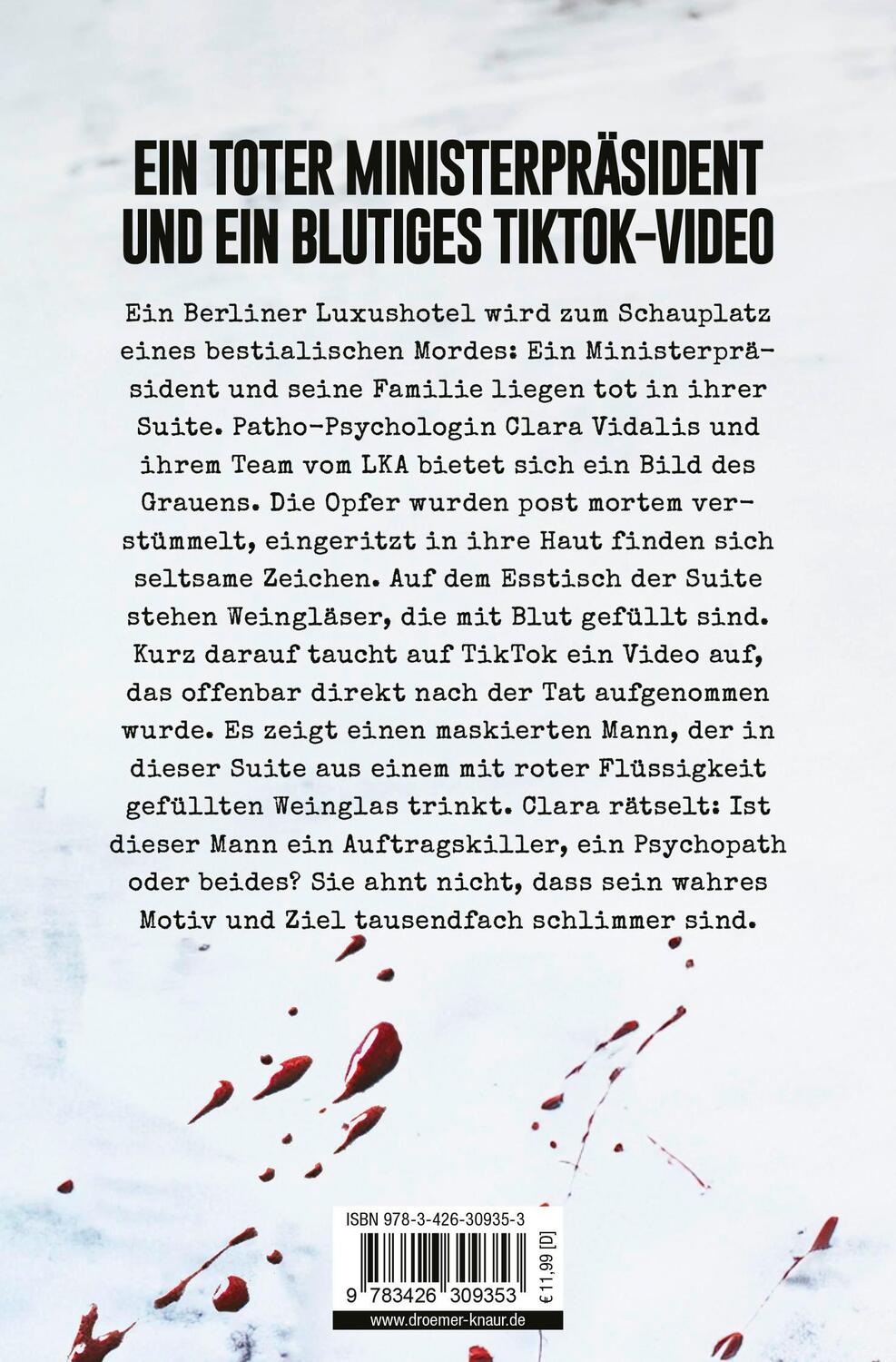 Rückseite: 9783426309353 | Final Blood | Thriller | Veit Etzold | Taschenbuch | 320 S. | Deutsch