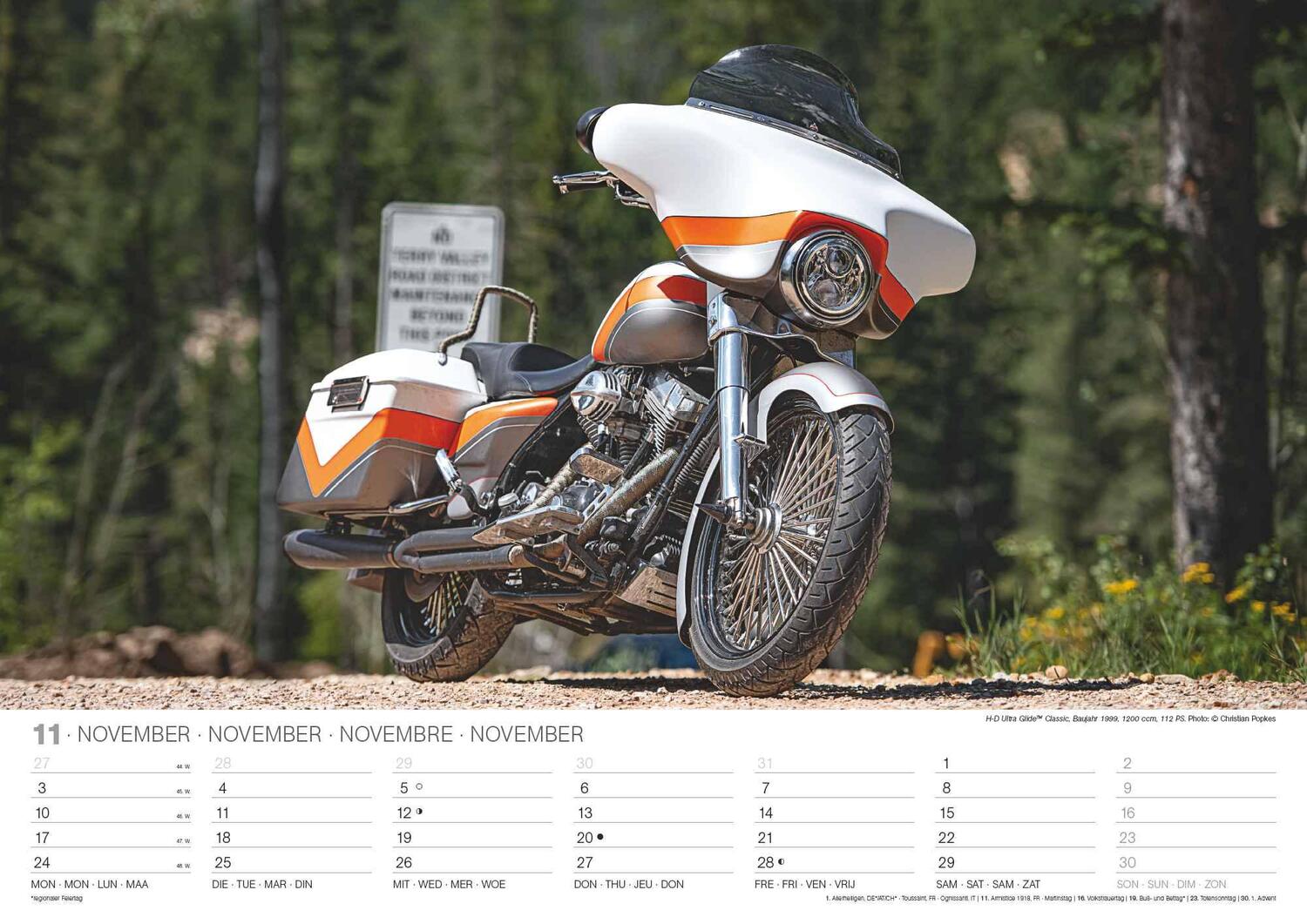 Bild: 4002725994240 | Harleys 2025 - Wand-Kalender - 42x29,7 - Motorrad | Wandkalender A3