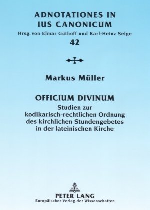 Cover: 9783631565827 | "Officium divinum" | Markus Müller | Taschenbuch | Deutsch