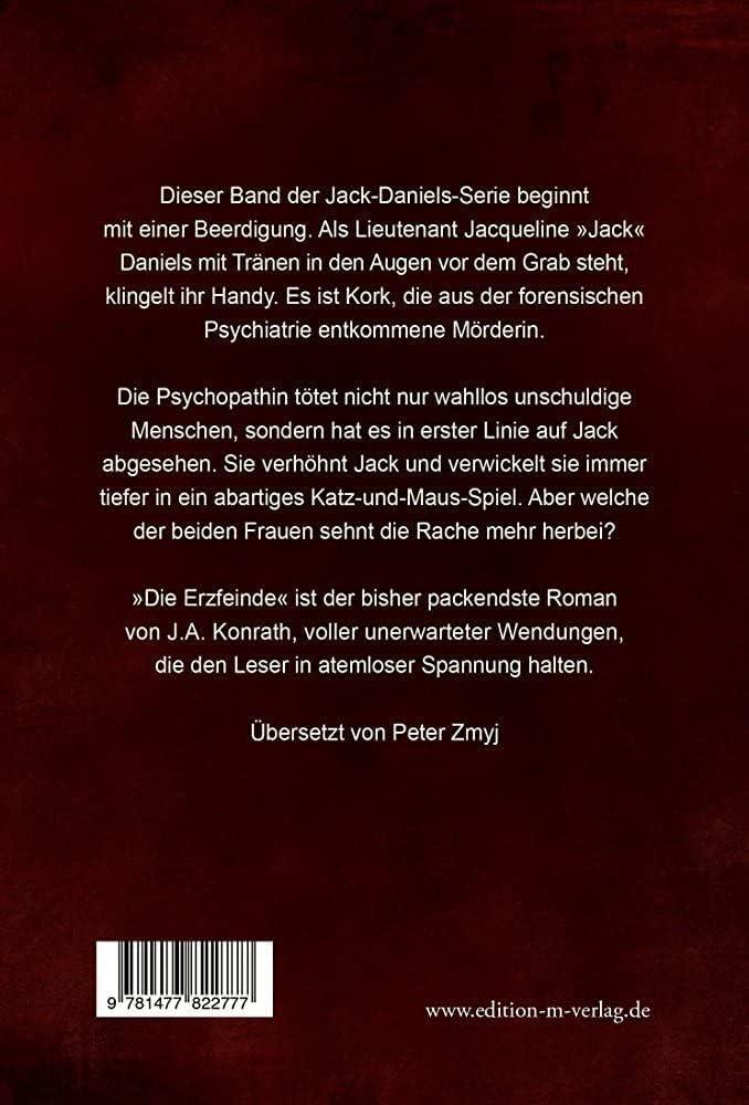 Rückseite: 9781477822777 | Die Erzfeinde | J. A. Konrath | Taschenbuch | Paperback | 386 S.