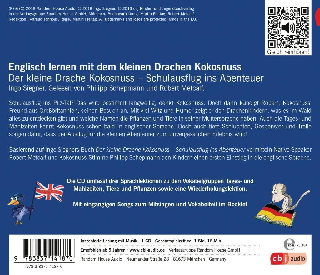 Bild: 9783837141870 | Der kleine Drache Kokosnuss - Schulausflug ins Abenteuer | Siegner