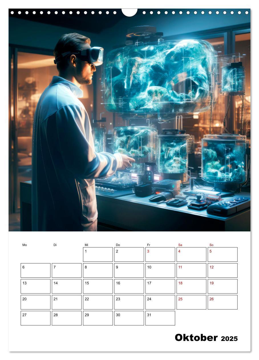 Bild: 9783435849789 | KÜNSTLICHE INTELLIGENZ Cooler Terminplaner (Wandkalender 2025 DIN...