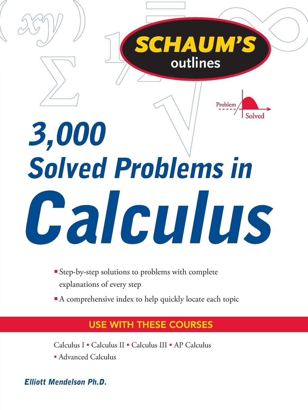 Cover: 9780071635349 | Schaum's 3,000 Solved Problems in Calculus | Elliott Mendelson | Buch