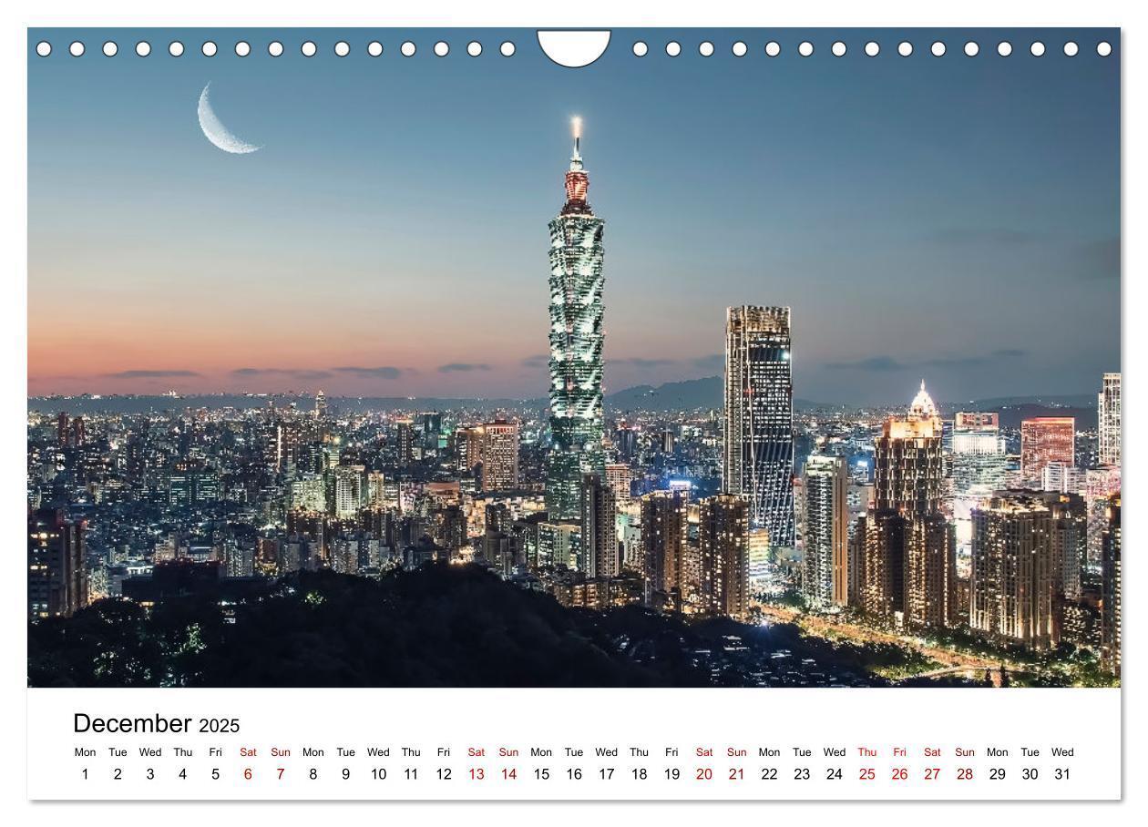 Bild: 9781325938186 | A Journey In Taipei (Wall Calendar 2025 DIN A4 landscape), CALVENDO...