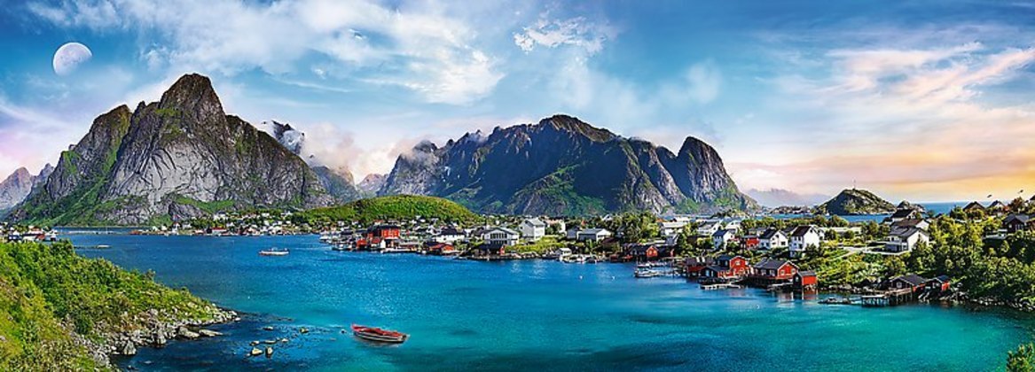 Bild: 5900511295009 | Lofoten-Archipel (Puzzle) | Norwegen. Panorama-Puzzle | Spiel | 29500