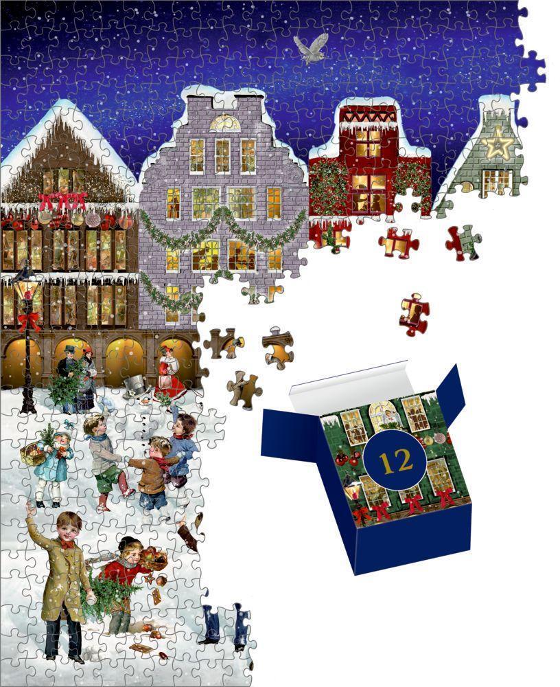 Bild: 4050003952529 | Puzzle-Adventskalender - Winterabend in der Stadt | Barbara Behr