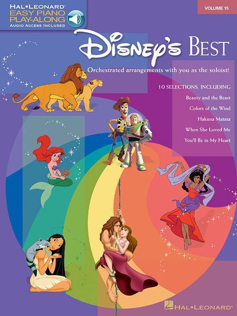 Cover: 9781423401384 | Disney's Best - Easy Piano Play-Along Vol. 15 Book/Online Audio | Corp