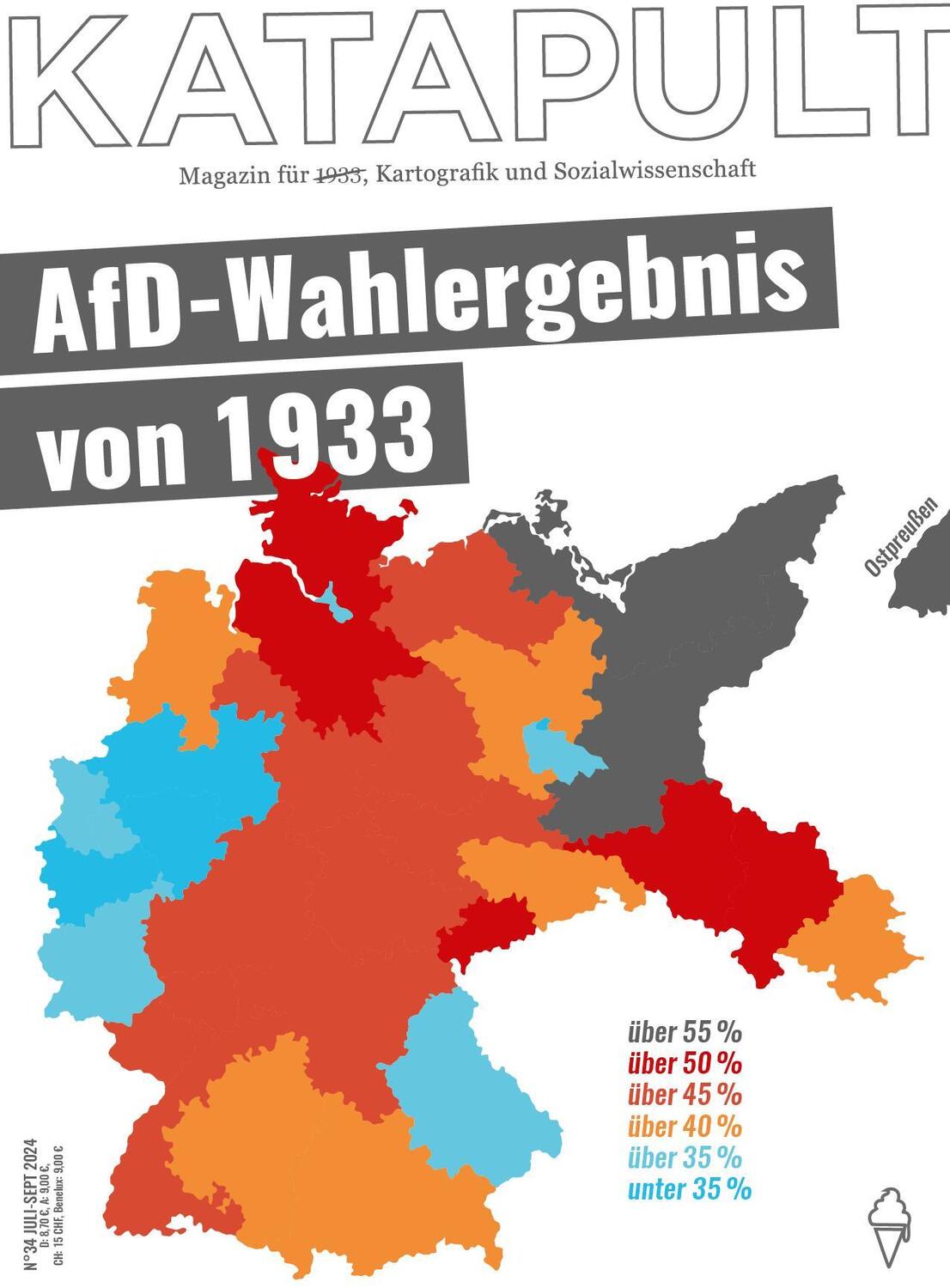 Cover: 9783948923921 | KATAPULT Magazin Ausgabe 34 | AfD-Wahlergebnis von 1933 | Katapult