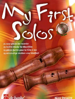 Cover: 9789043121590 | My First Solos | 25 easy pieces for recorder | Nico Dezaire | 2004